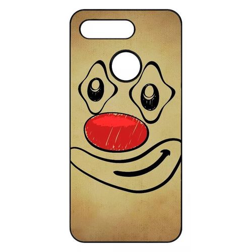Coque Pour Honor View 20 - Smiley Clown Nez Rouge - Noir