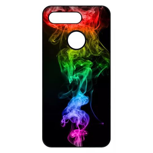 Coque Pour Honor View 20 - Smoke Fume Arc En Ciel 2 - Noir