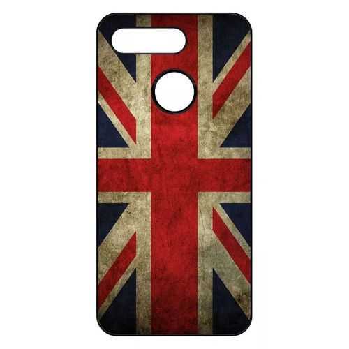 Coque Pour Honor View 20 - Drapeau Uk Royaume Uni Grunge Flag - Noir