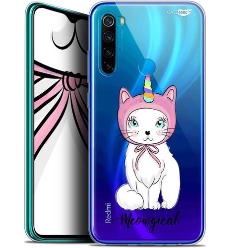 Caseink Coque Pour Xiaomi Redmi Note 8 (6.3 ) Gel Hd [ Imprimé En France - Redmi Note 8 Coque - Souple - Antichoc ] Ce Chat Est Meougical