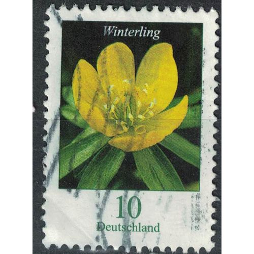 Allemagne 2018 Oblitéré Used Fleur Winterling Eranthis Hyemalis Su