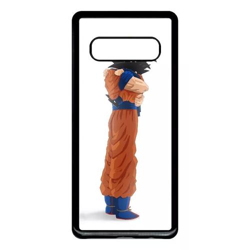 Coque Pour Samsung Galaxy S10+ - Dbz Sangoku Ange Prend Soin De Ta Mère - Noir