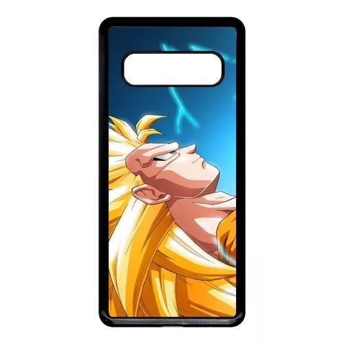 Coque Pour Samsung Galaxy S10 - Dbz Gohan Concentration D'un Super Saiyan - Noir