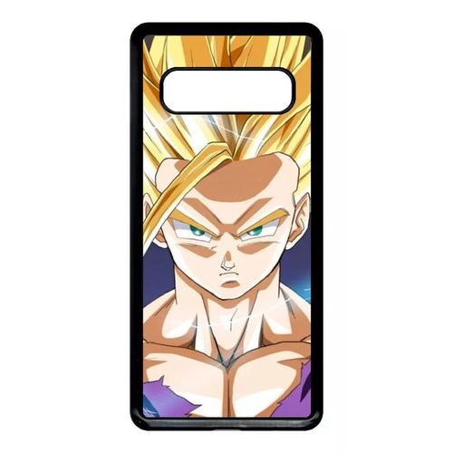 Coque Pour Samsung Galaxy S10 - Dbz San Gohan Super Sayen 2 Ssj2 - Noir