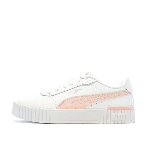 Chaussures Baskets Blanches/rose Puma Carina 2.0