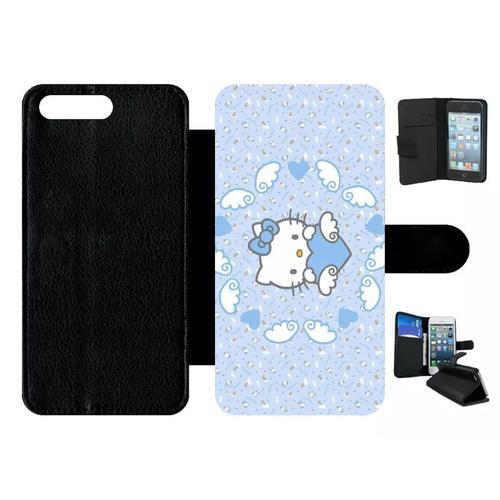 Etui À Rabat Pour Honor 7a - Hello Kitty Sweet Dream - Simili-Cuir - Noir