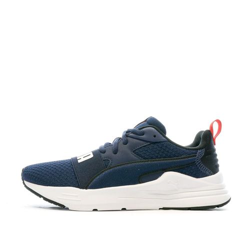 Baskets Marines/blanches/rouges Garçon Puma Wired