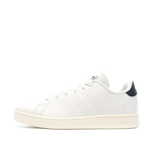 Baskets Blanc/noir Garçon Adidas Advantage