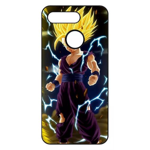 Coque Pour Honor View 20 - Dbz Songohan Super Sayan 2 Face À Cell - Noir