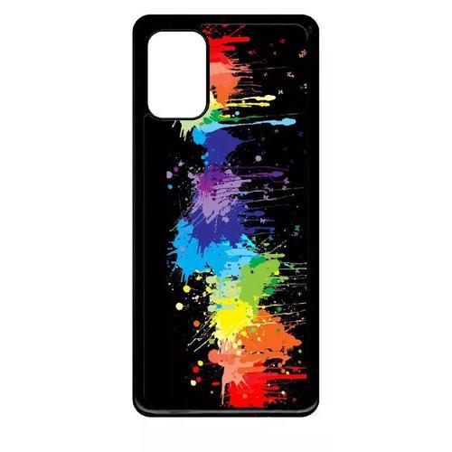 Coque Pour Galaxy A71 - Pop Art Color Smash - Noir