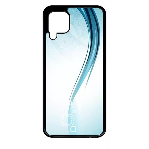 Coque Pour Huawei P40 Lite - Forme Bleu Arrondi - Noir