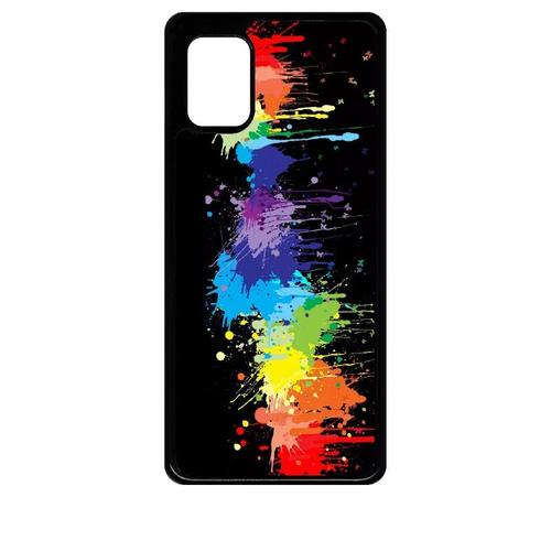 Coque Pour Galaxy A31 - Pop Art Color Smash - Noir