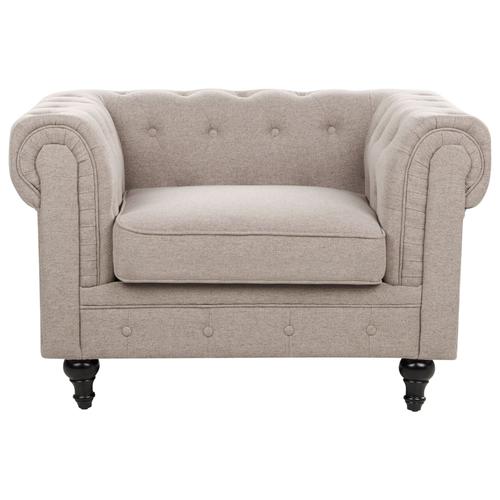 Fauteuil Taupe Chesterfield