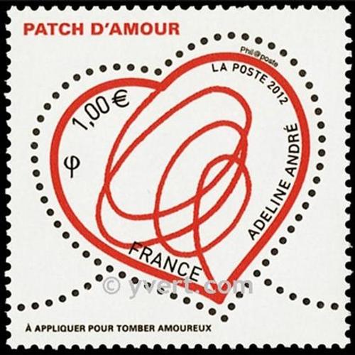 Saint Valentin : Patch D'amour D' Adeline André Année 2012 N° 4632 Yvert Et Tellier Luxe