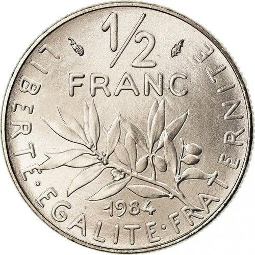 Pièce De Monnaie Française - 1/2 Franc De 1984