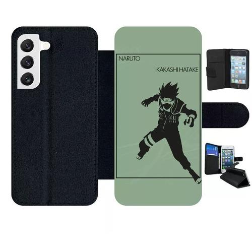 Etui À Rabat Pour Galaxy S22 5g - Naruto Kakashi Hatake - Simili-Cuir - Noir