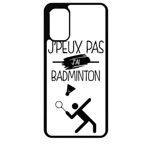 Coque Pour Xiaomi Redmi Note 10 5g - J Peux Pas J Ai Badminton 1 - Silicone - Noir