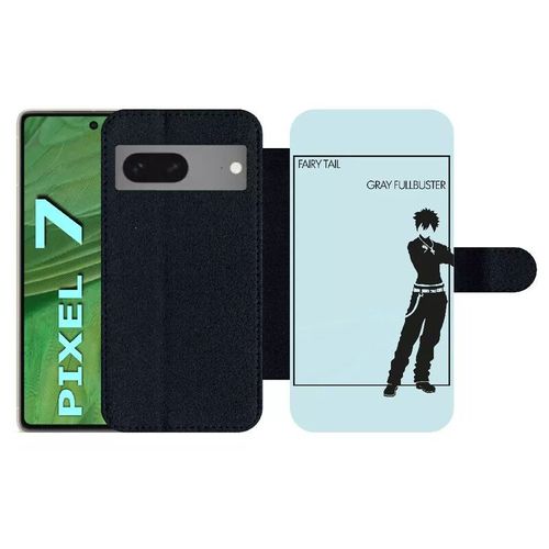 Etui À Rabat Pour Pixel 7 - Fairy Tail Gray Fullbuster - Simili-Cuir - Noir