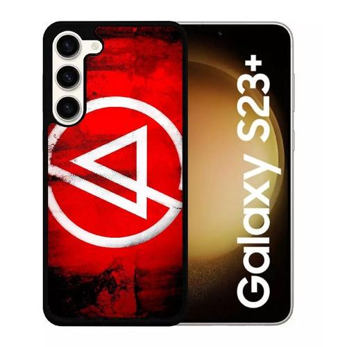 Coque Pour Galaxy S23+ - Linkin Park Logo - Silicone - Noir