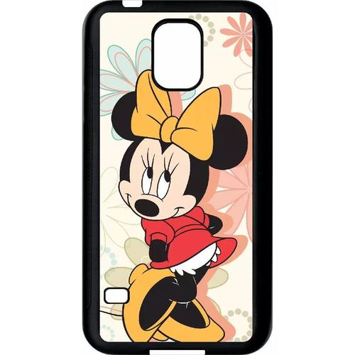 Coque Pour Galaxy S5 - Disney Minnie Timide - Noir