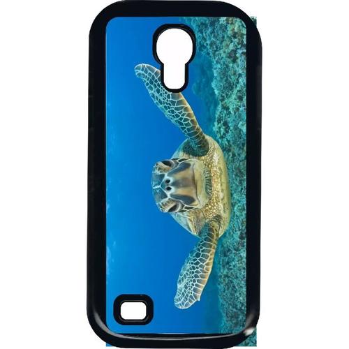 Coque Pour Samsung I9190 Galaxy S4 Mini - Tortue Verte D Hawai - Noir