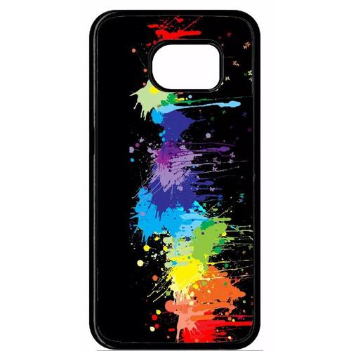 Coque Pour Galaxy S6 Edge - Pop Art Color Smash - Noir