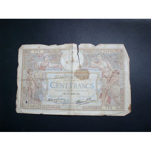 Billet 100 Francs Merson 1939