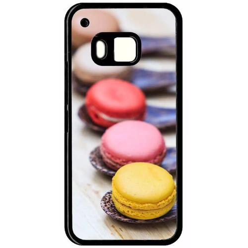 Coque Pour Htc One M9 - Gourmandise De Macaron - Noir