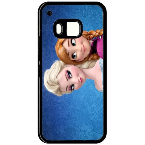 Coque Pour Htc One M9 - Frozen Reine Des Neiges Anna Vs Elsa - Noir