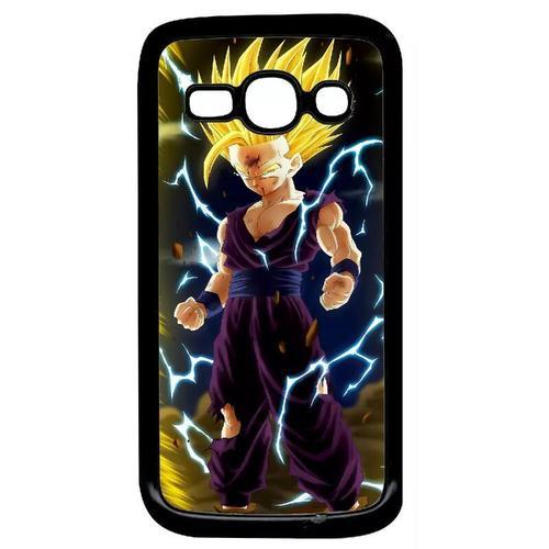 Coque Pour Galaxy Ace 3 - Dbz Songohan Super Sayan 2 Face À Cell - Noir