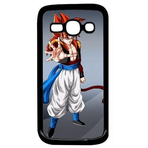 Coque Pour Galaxy Ace 3 - Dbz Gt Goku Et Vegeta Gogeta Super Saiyan 4 Cheveux Rouge - Noir