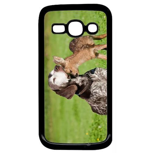 Coque Pour Galaxy Ace 3 - Chien Et Petit Chevreuil - Noir