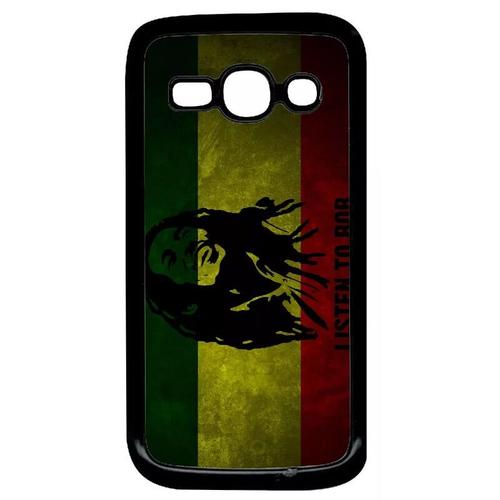 Coque Pour Galaxy Ace 3 - Listen To Bob Marley - Noir