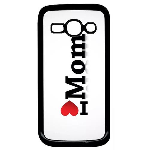 Coque Pour Galaxy Ace 3 - I Love You Mom - Noir