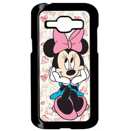 Coque Pour Galaxy J1 - Disney Minnie Love - Noir