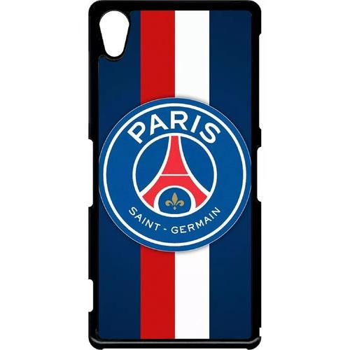 Coque Pour Xperia Z2 - Psg Paris Saint Germain Bleu Blanc Rouge - Noir