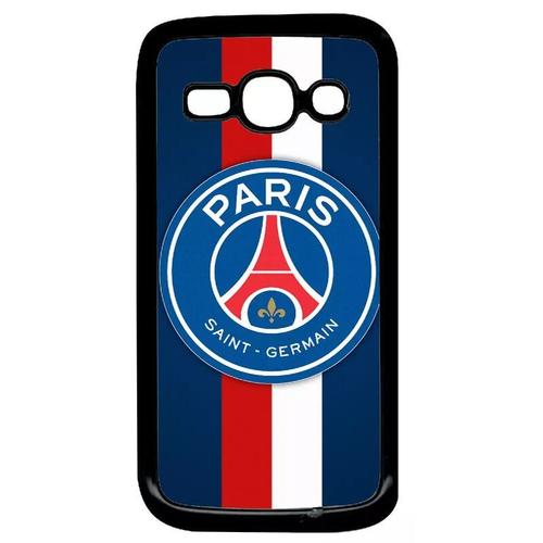 Coque Pour Galaxy Ace 3 - Psg Paris Saint Germain Bleu Blanc Rouge - Noir