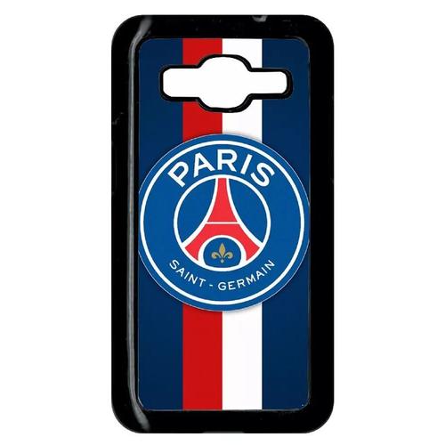 Coque Pour Galaxy Core Prime - Psg Paris Saint Germain Bleu Blanc Rouge - Noir
