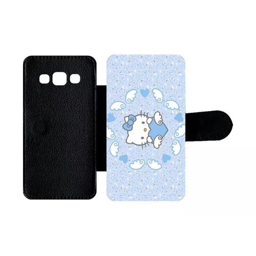 Etui À Rabat Pour Galaxy A3 (2015) - Hello Kitty Sweet Dream - Simili-Cuir - Noir