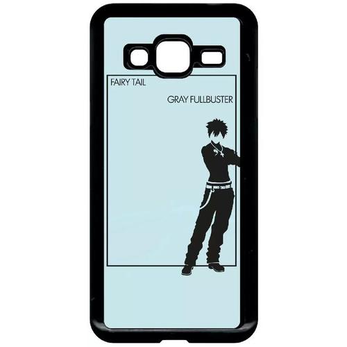 Coque Pour Galaxy J3 (2016) - Fairy Tail Gray Fullbuster - Noir