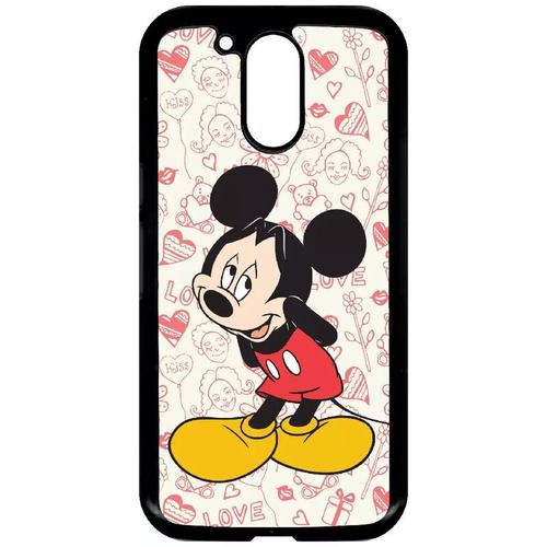 Coque Pour Motorola Moto G4 - Disney Mickey Love - Noir