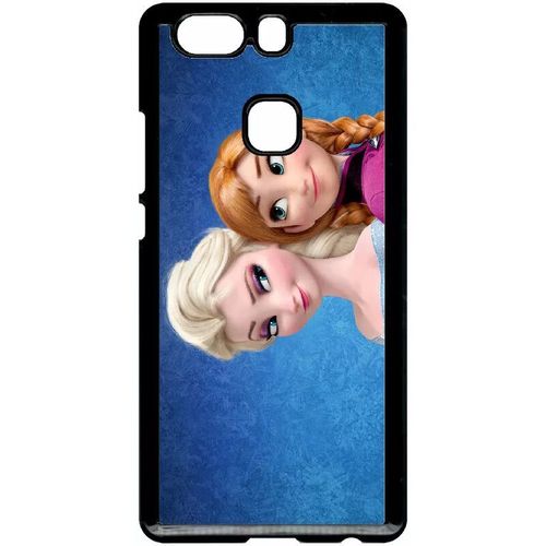 Coque Pour Huawei Ascend P9+ - Frozen Reine Des Neiges Anna Vs Elsa - Noir