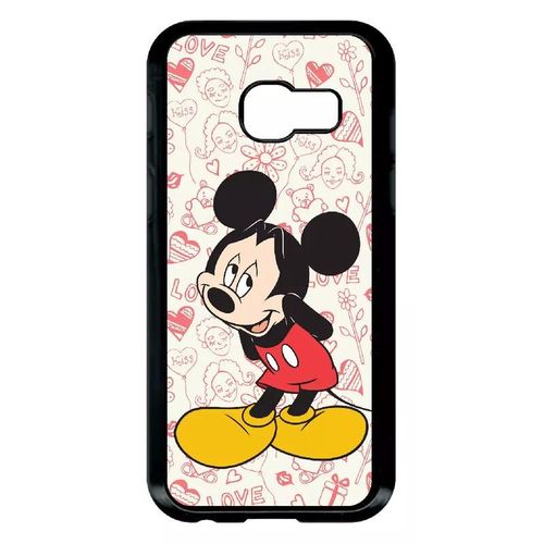 Coque Pour Galaxy A3 (2017) - Disney Mickey Love - Noir
