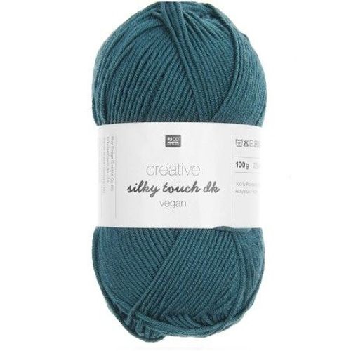 Fil À Tricoter Creative Silky Touch Dk Vegan - 100gr - Rico Design 35 Vert Algue