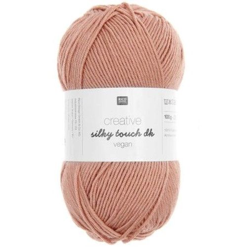 Fil À Tricoter Creative Silky Touch Dk Vegan - 100gr - Rico Design 32 Rose Saumon