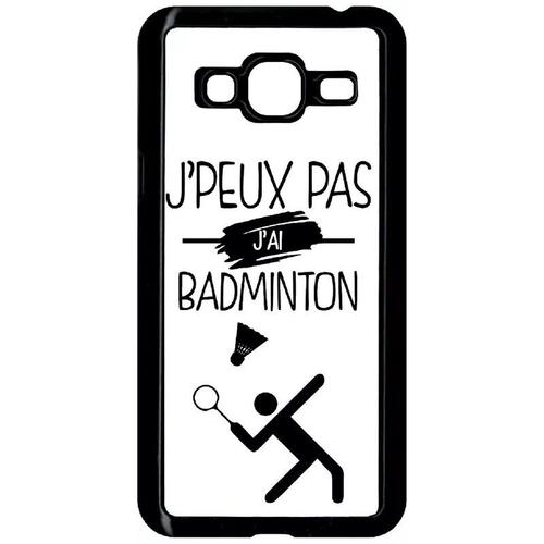 Coque Pour Galaxy J3 (2015) - J Peux Pas J Ai Badminton 1 - Noir