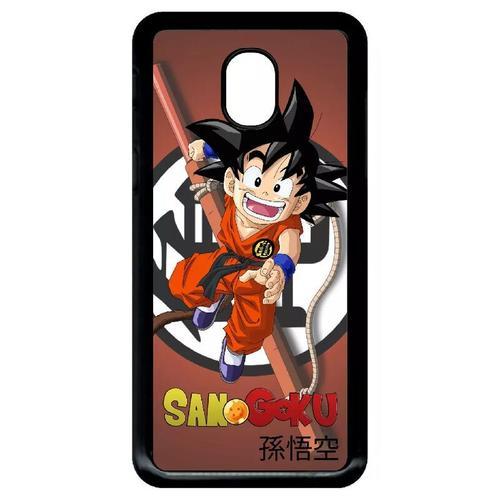 Coque Pour Galaxy J3 (2018) - Dbz Sangoku Enfant Kanji Boule De Cristal - Noir