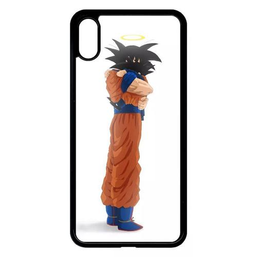 Coque Pour Iphone Xs Max - Dbz Sangoku Ange Prend Soin De Ta Mère - Noir