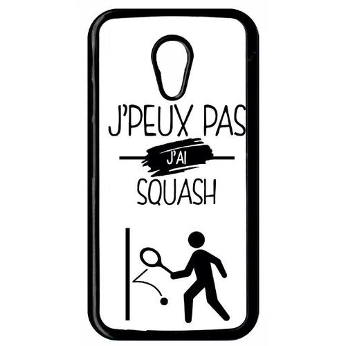 Coque Pour Motorola Moto G (2nd Gen) - J Peux Pas J Ai Squash 1 - Noir