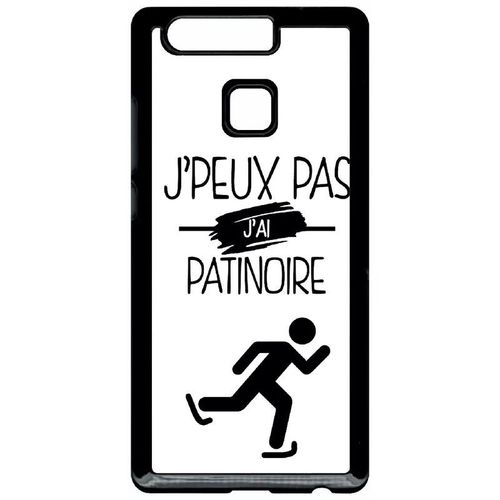 Coque Pour Huawei Ascend P9 - J Peux Pas J Ai Patinoire 1 - Noir